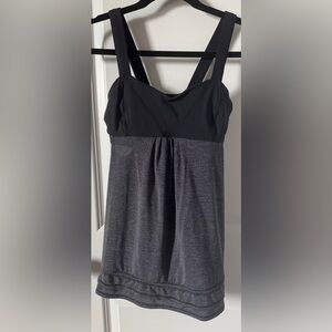 Lululemon Athletic Black and Gray Sleeveless Top Size 6